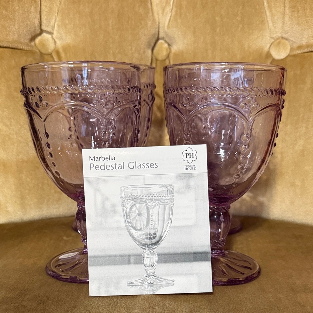 Princess House Brand New Lavender Glass Set